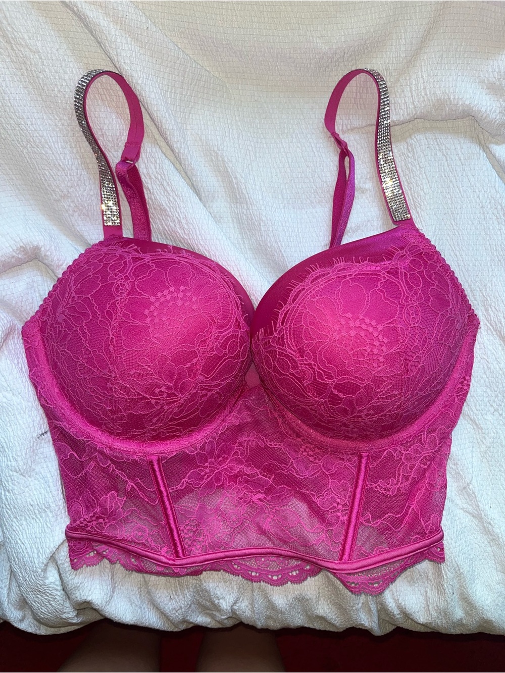 Victoria’s Secret Rhinestone Strap Corset Top Size 36C